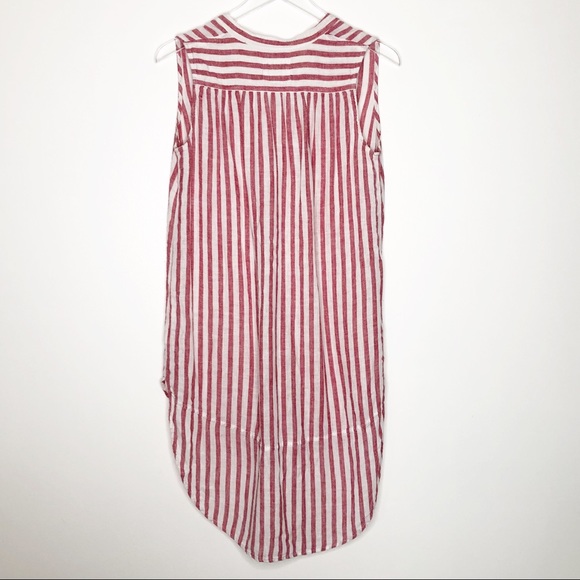 Rails | Jules Linen Blend Striped Button Tunic S - Picture 8 of 8